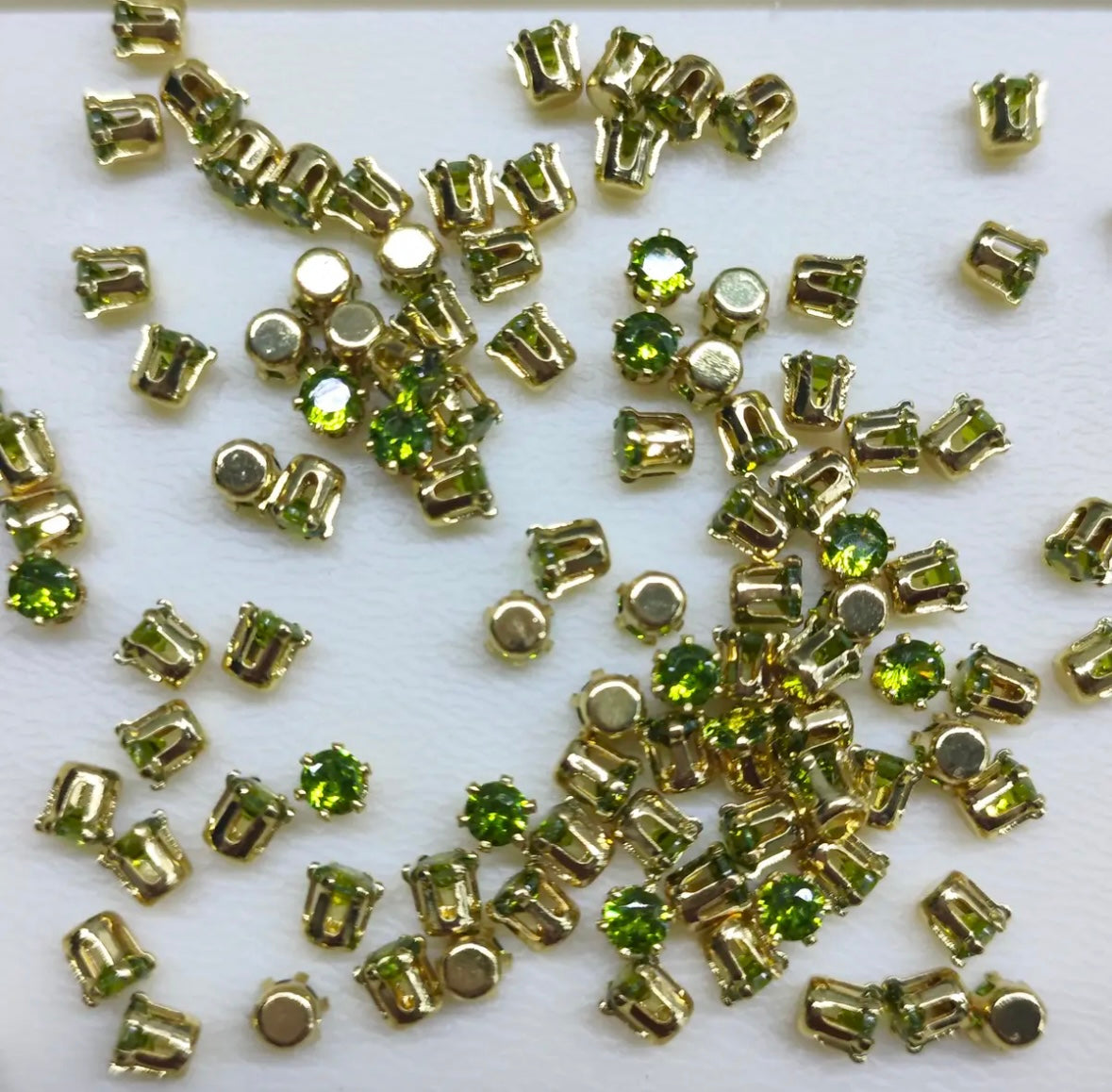 【Y 2/3/4/6 Round Zirconia Silver Bottom Claw Diamond 】 Zirconia Loose Bead Color Preserving DIY Handmade Bead Material Bracelet Accessories