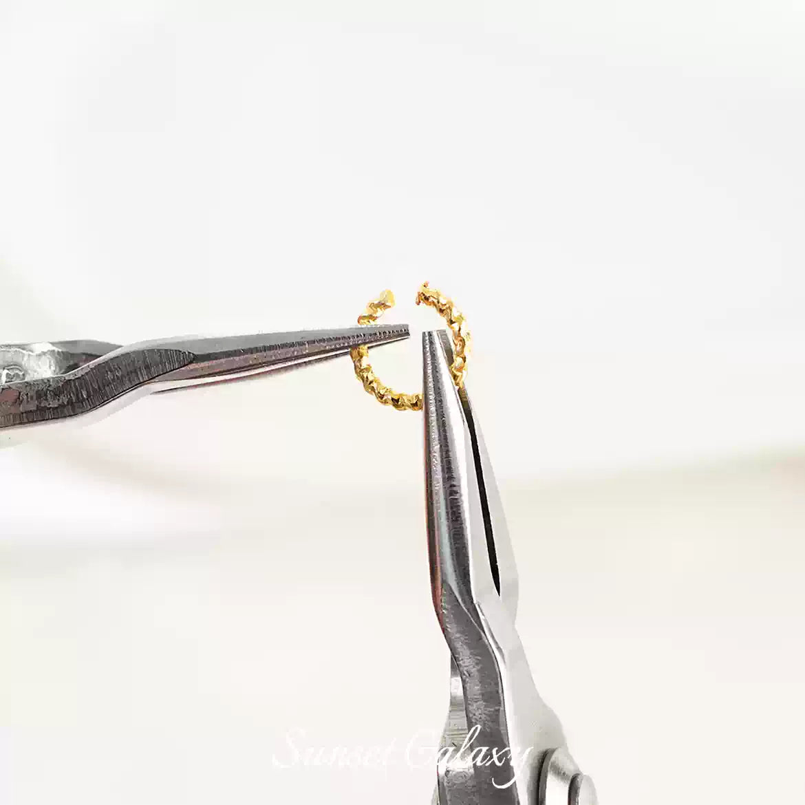 Fried Dough Twists opening ring plated real gold color preserving hand diy beaded bracelet necklace earrings loose beads jewelry material accessories
