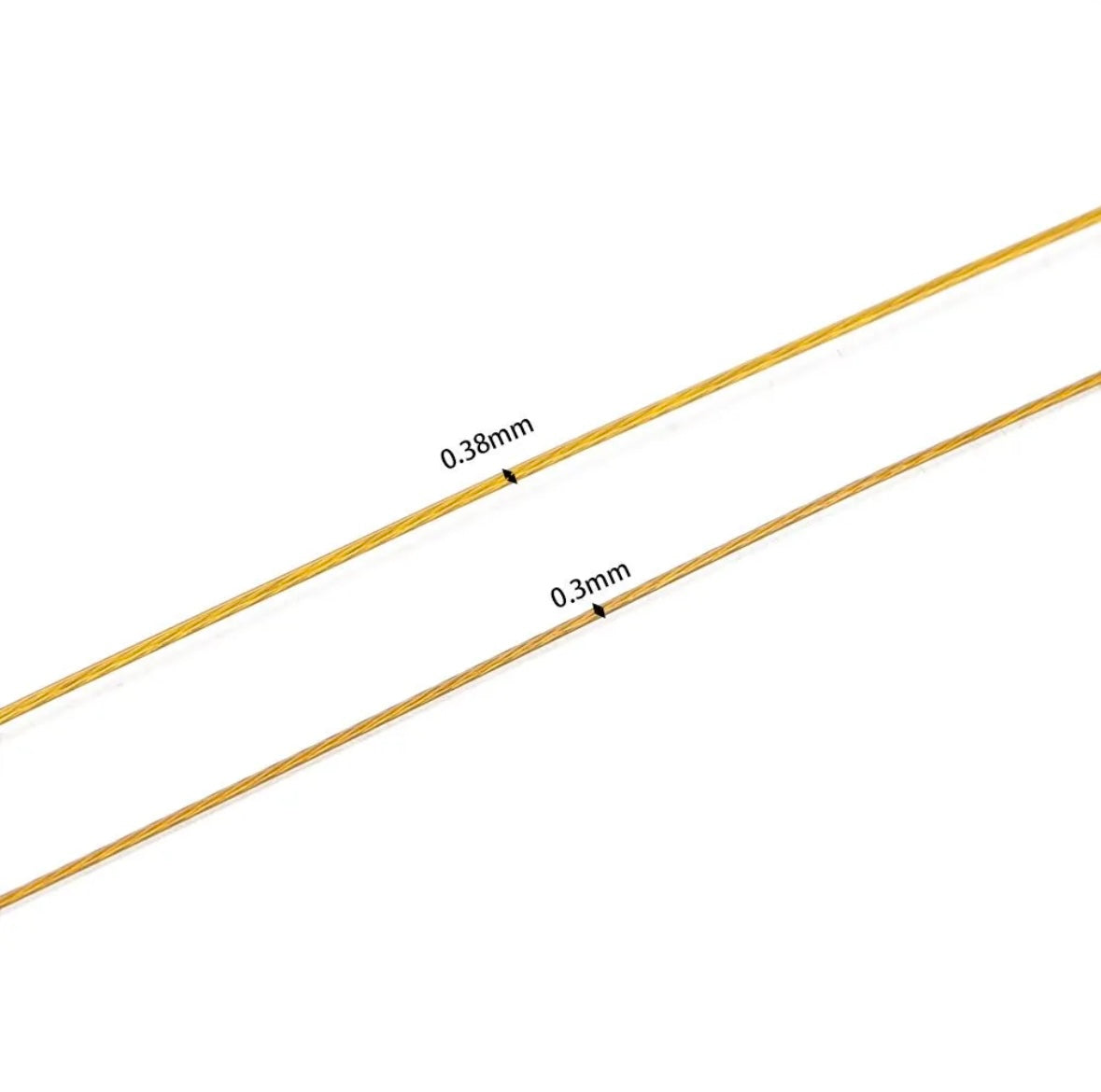 Gold wire, soft wire, soft steel wire, handmade DIY bead, precious wire, bracelet, necklace, jewelry accessories, materials